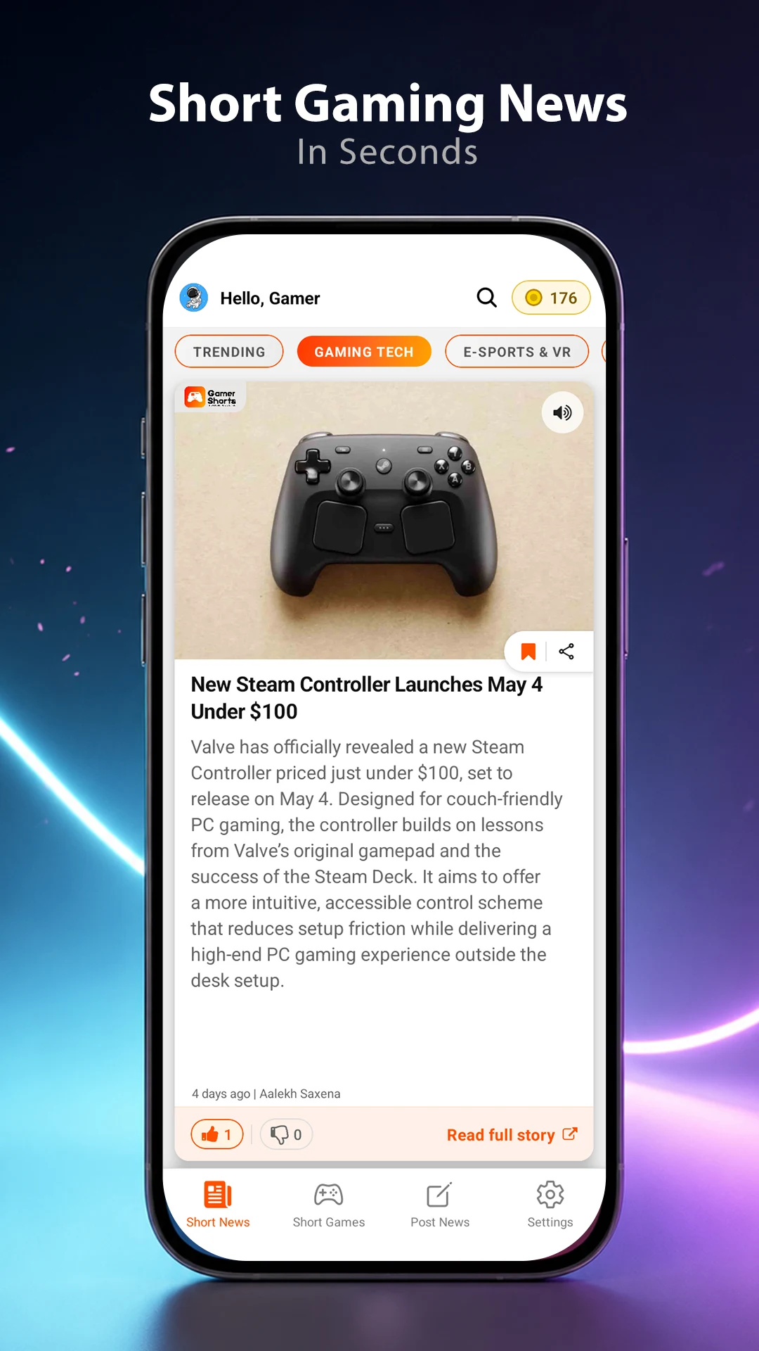 Gamer Shorts screenshot